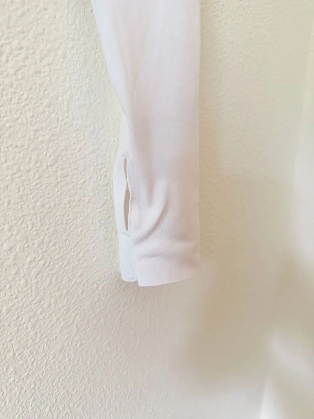 Nike Women's One Dri-FIT Luxe Long Sleeve Cropped Top White Crop Shirt sz Medium - Picture 5 of 6